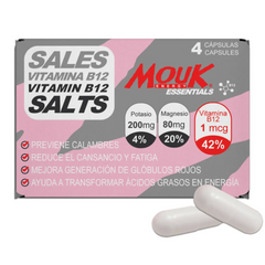 Blister MOUK ESSENTIALS B12 | 4 Cápsulas