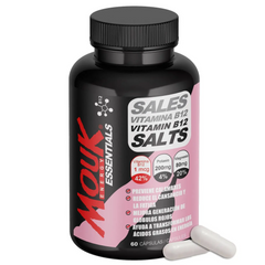 Frasco MOUK ESSENTIALS B12 | 60 Cápsulas
