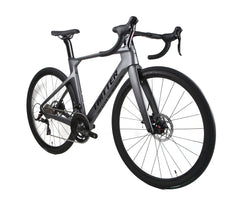 Bicicleta ruta Twitter R10 carbón 2x12 Disco Gris