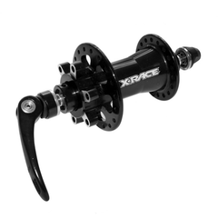 Bocina X-Race del mtb 36h eje pasante 15mm fluid multipla c/convertidor+eje de aguja