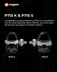 Pedales Magene Medidor de potencia basado P715