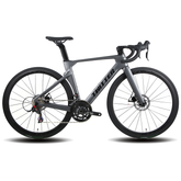 Bicicleta ruta Twitter R10 carbón 2x12 Disco Gris