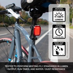 Luz trasera para bicicleta Vmax+™ 150 Lumens