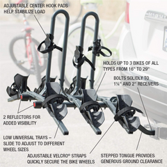 Rack Hitch 3 bicicletas