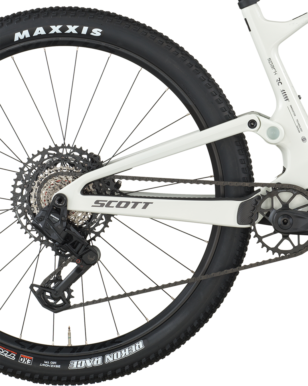 Bicicleta Scott Spark RC Team Sram 12V. H. Rockshox SID 29er Blanca