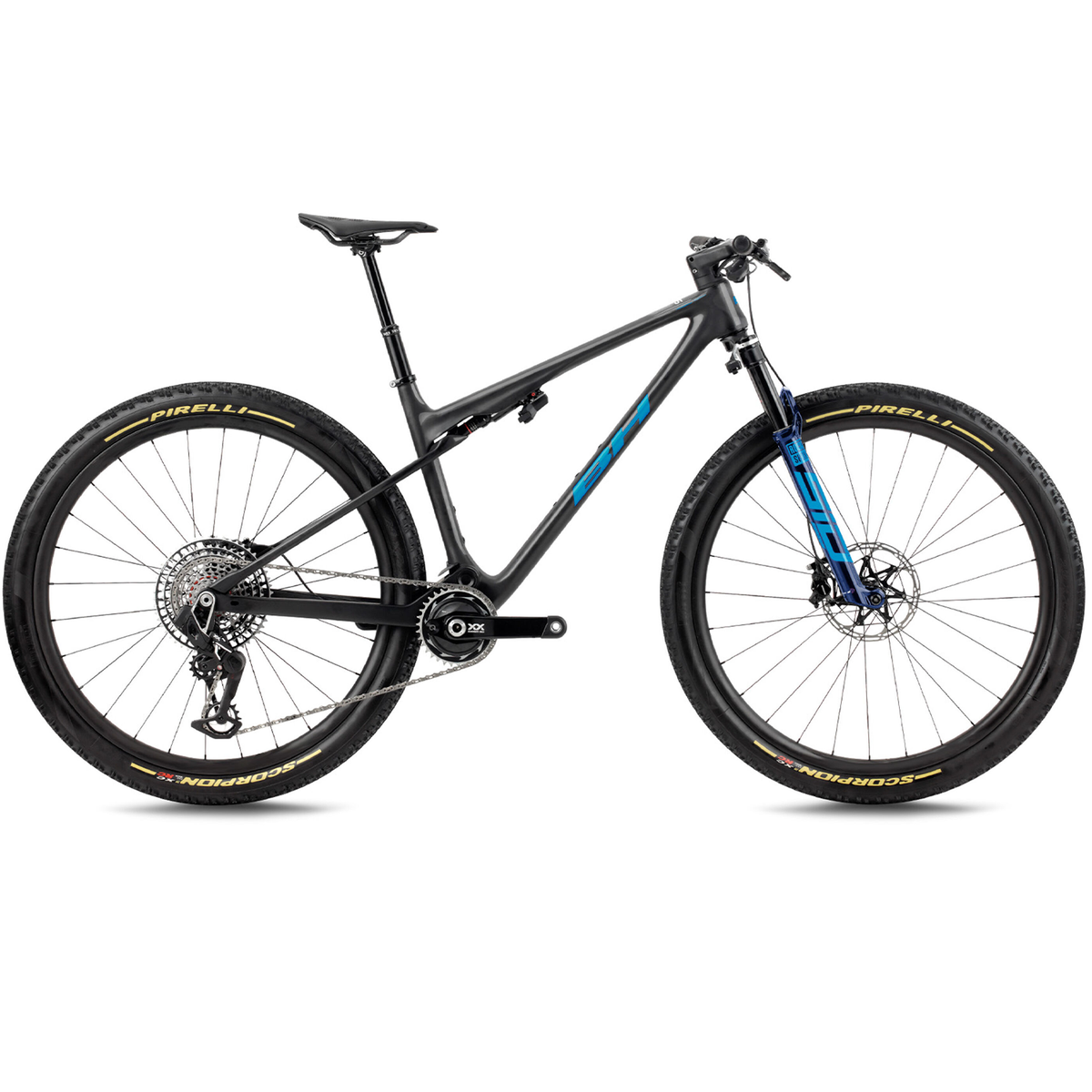 Bicicleta BH MTB Lynsx  SLS 9.9 SRAM XX 12V. H. Rockshox Sid (Negra-Azul)