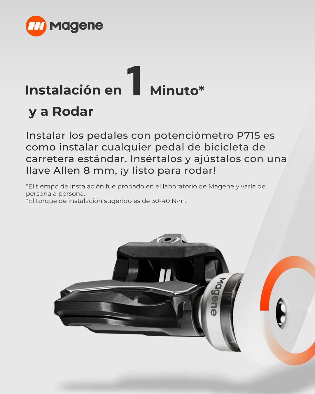 Medidor de potencia basado en pedal P715