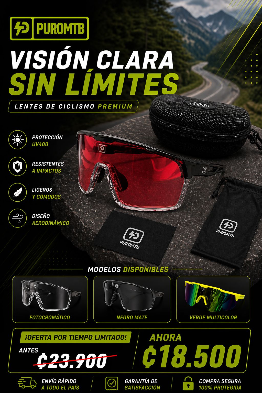 Gafas Pure Cycling Lava Ciclismo