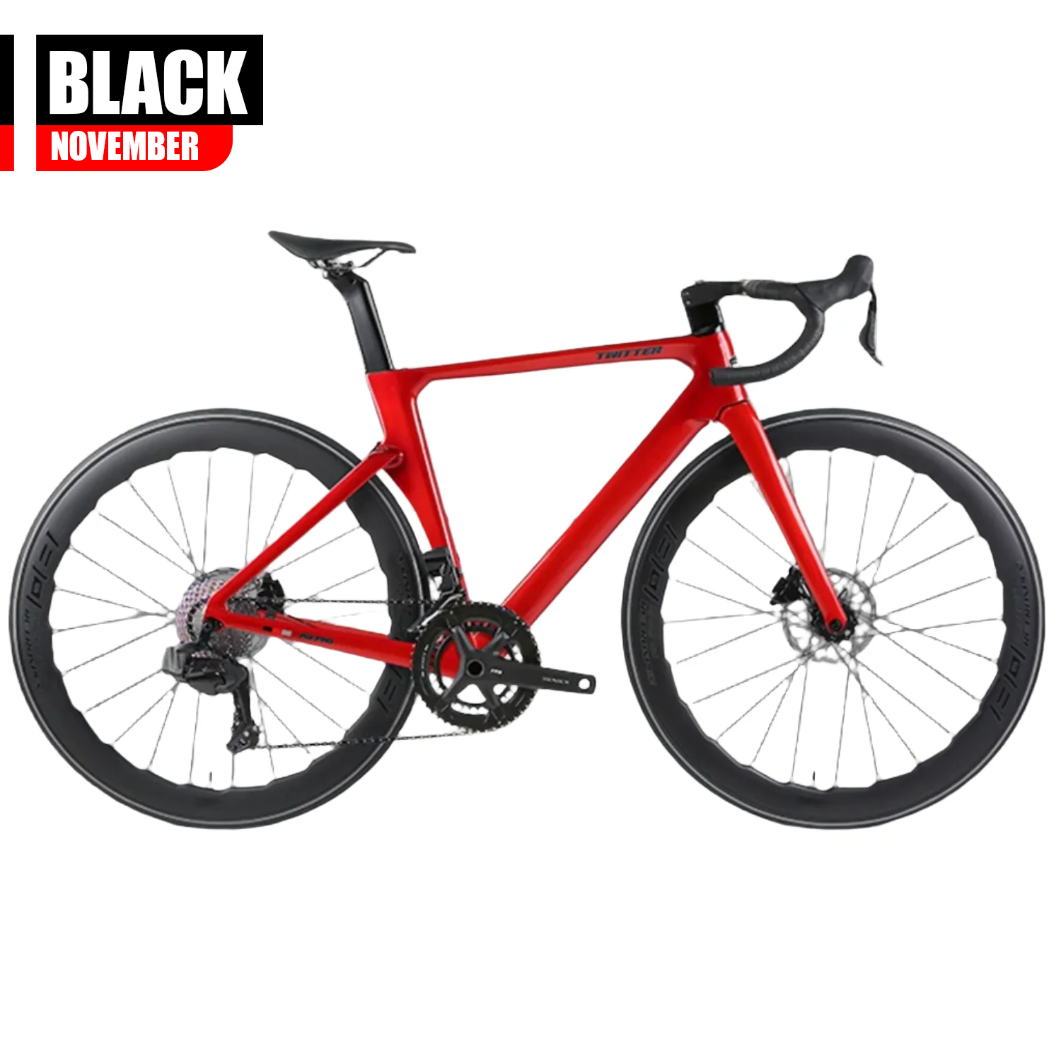 Bicicleta Twitter R12 PRO Carbón Cambios electrónicos 2X13V. Edición Luxury