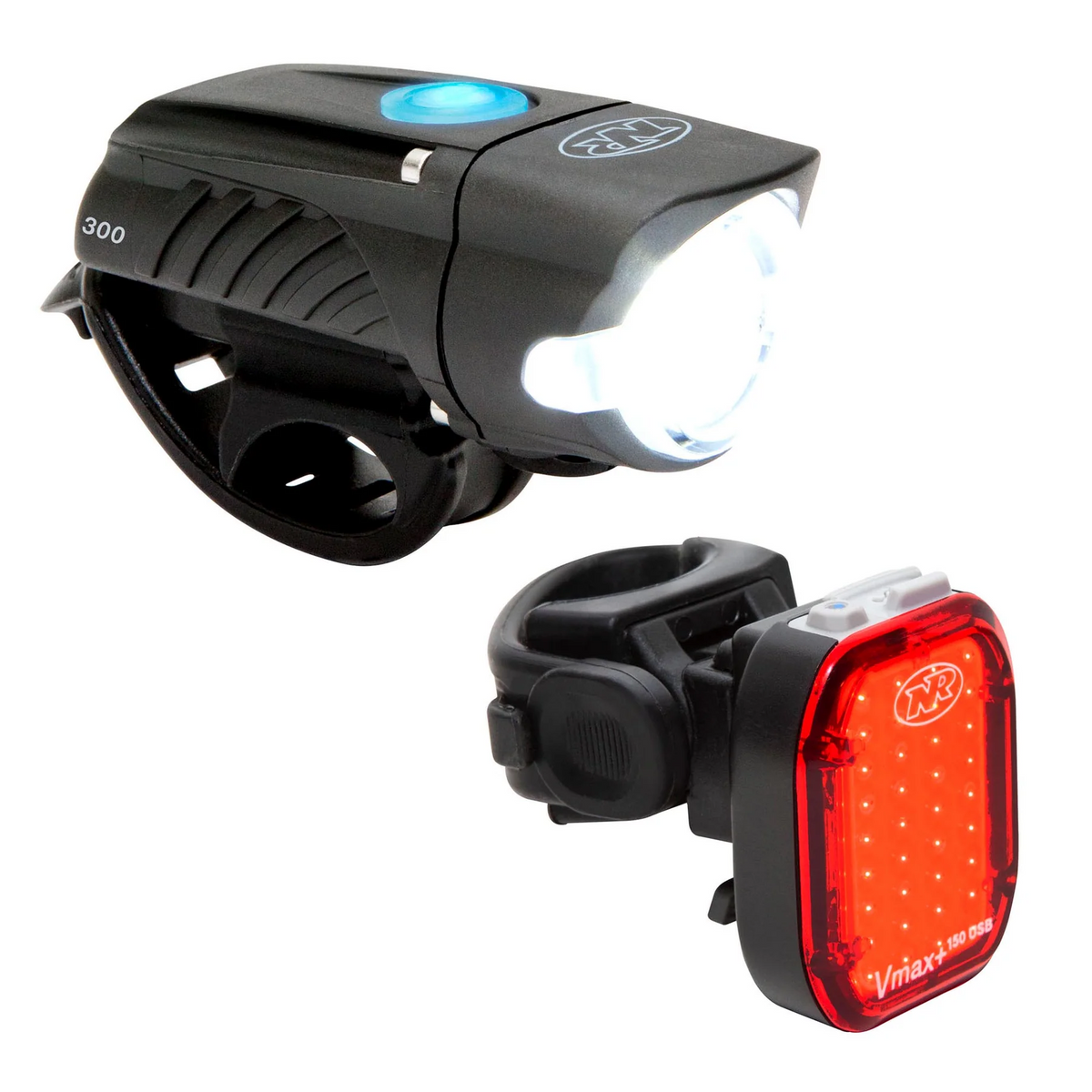 Combo de luces Nite Rider delanteras y traseras Swift™ 500 y Vmax+™ 150 Lumens