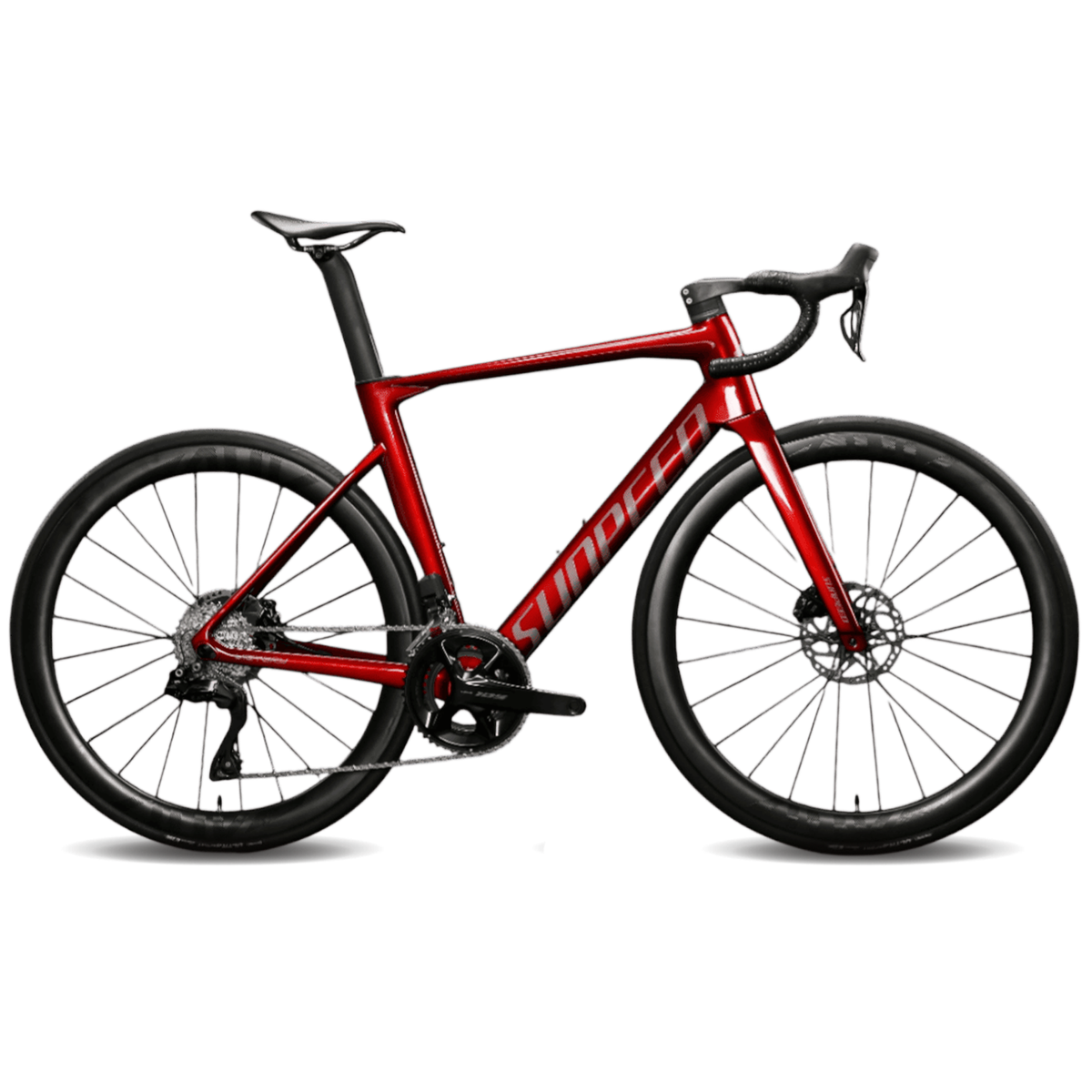 Bicicleta Sunpeed de carbono Victory Shimano 105 Di2 Roja
